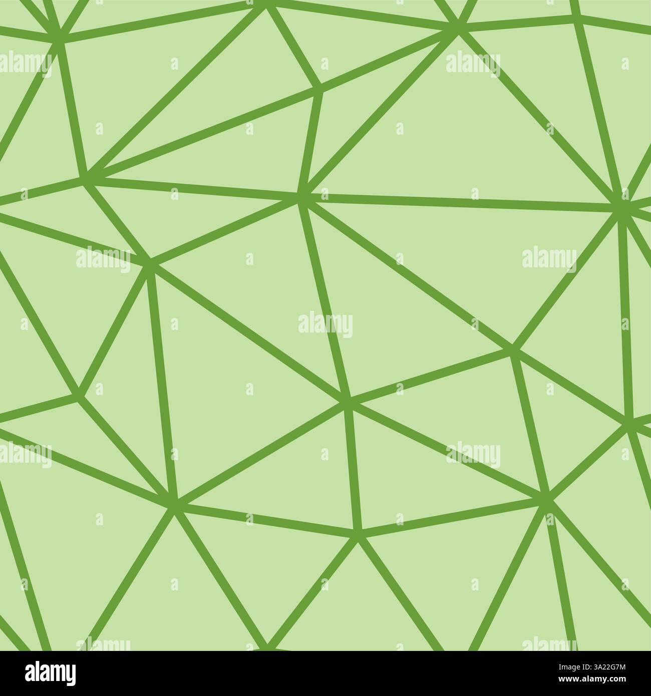Background with triangles pattern. Light green color. Large triangles size. Regular lines weight. Repeatable pattern. Stock Vector