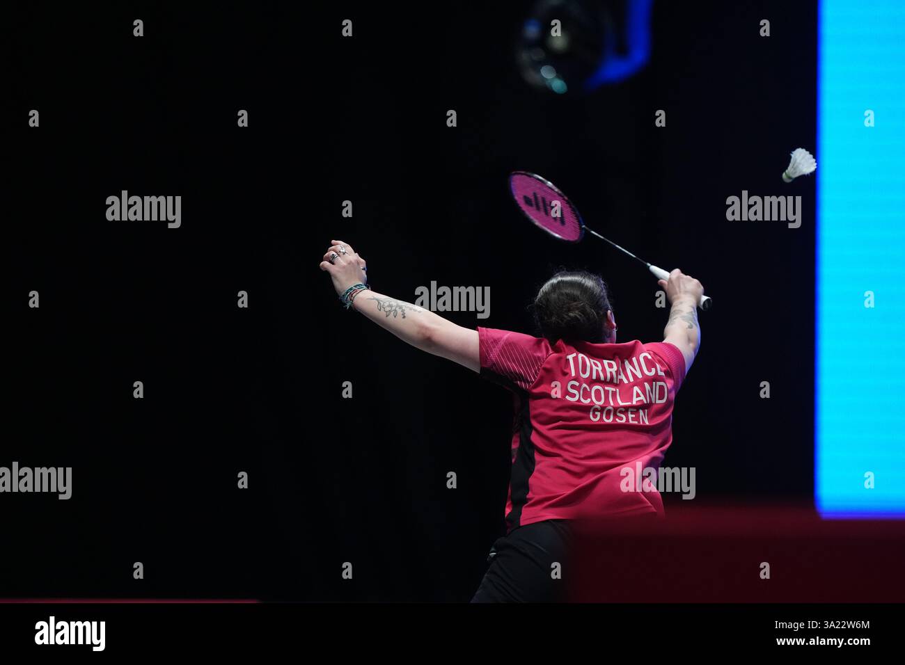 on day one of the YONEX All England Open Badminton Championships at the Utilita Arena Birmingham