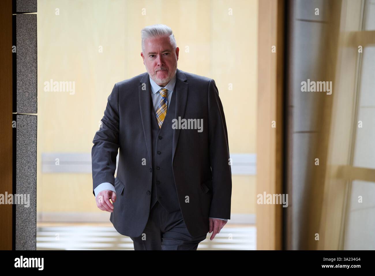 Edinburgh Scotland, UK 11 March 2025. George Adam MSP at the Scottish ...