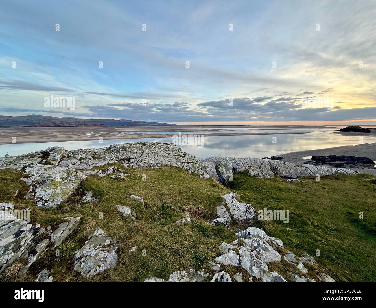 Afon Glaslyn at Sunset - Smartphone Captured Stock Image
