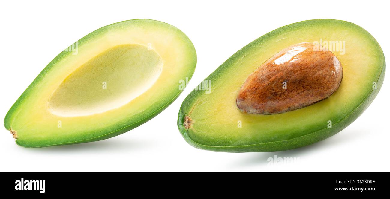 avocado isolated on white background. Stock Photo