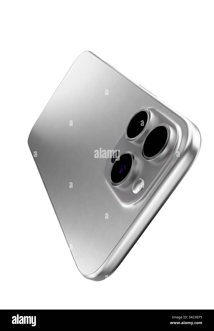 modern smartphone isolated on a white background. 3d render. Stock Photo