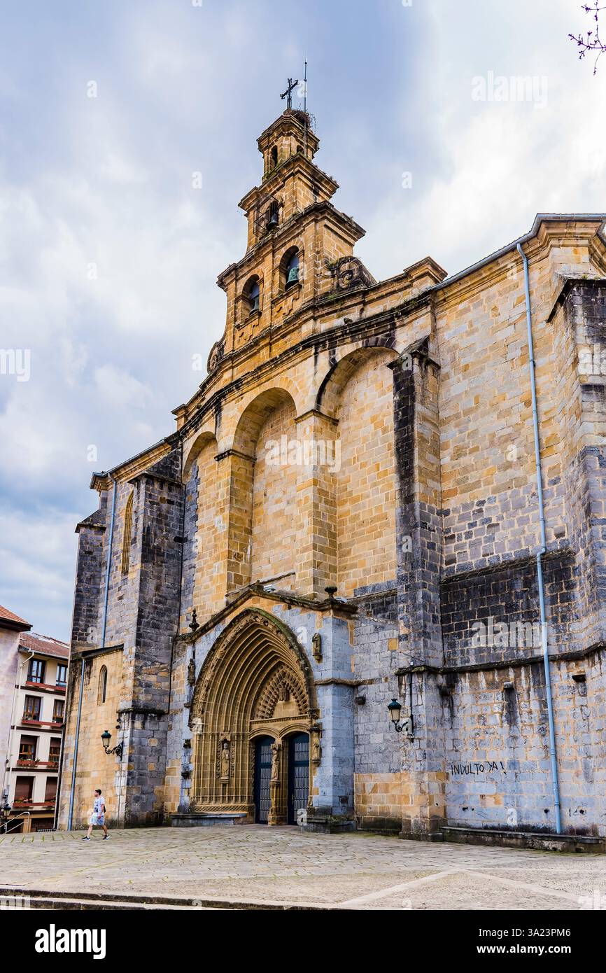 Church of Santa Maria. The oldest building in Gernika, Biscay, Basque ...