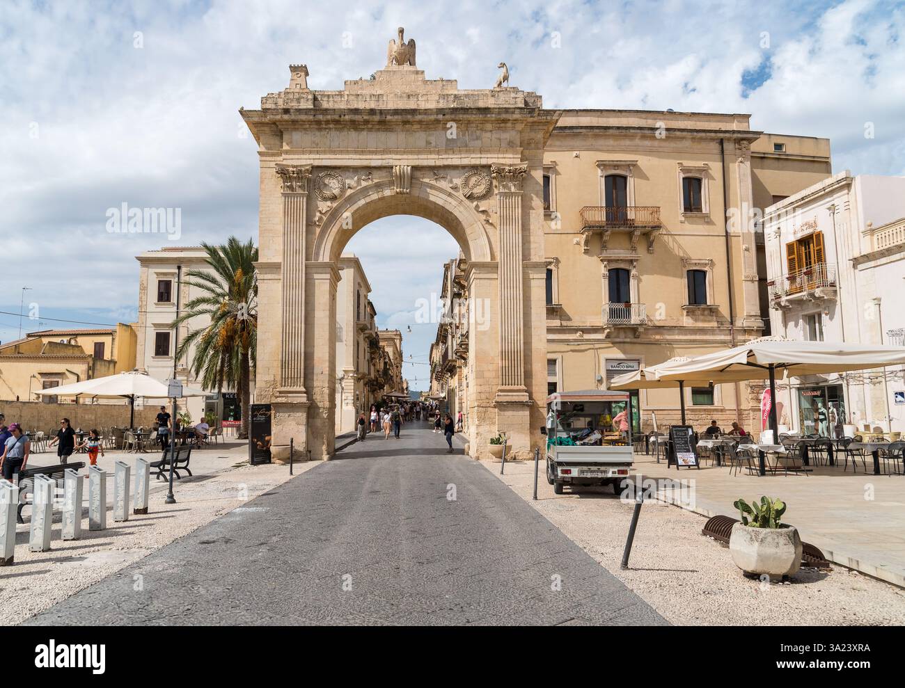 Noto, Sicily, Italy - October 3, 2024: The Royal Gate of Noto (Porta ...