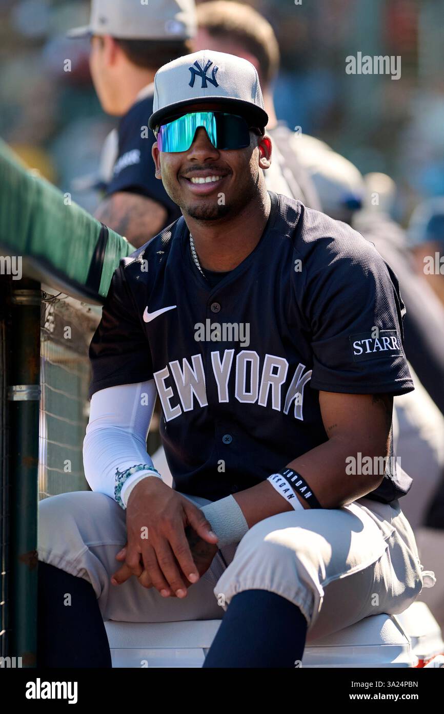 New York Yankees Brando Mayea (67) during an MLB Spring Training