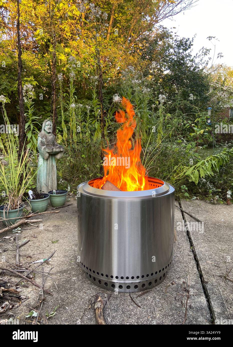 Solostove Fire - Smartphone Captured Stock Image