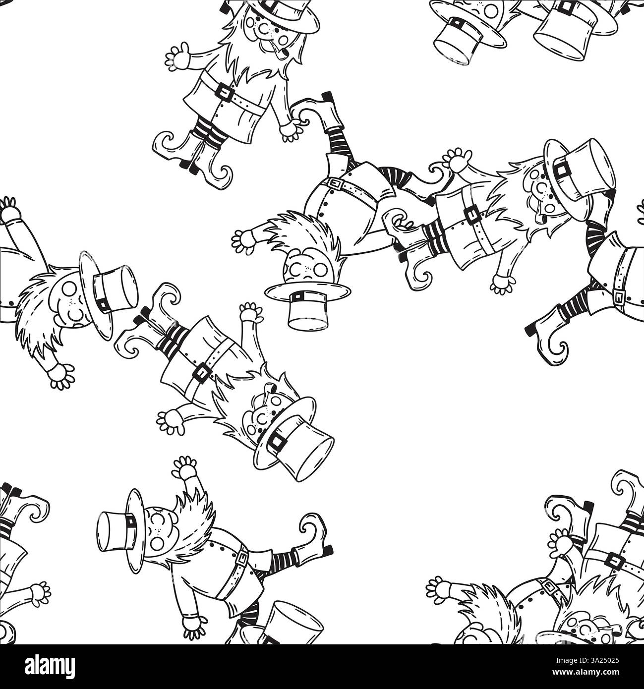 A Playful And Lively Black And White Pattern That Features Quirky And a-playful-and-lively-black-and-white-pattern-that-features-quirky-and