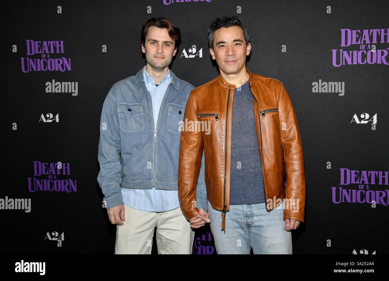 Peter Ricamora-Jensen, left, and Conrad Ricamora attend the special ...