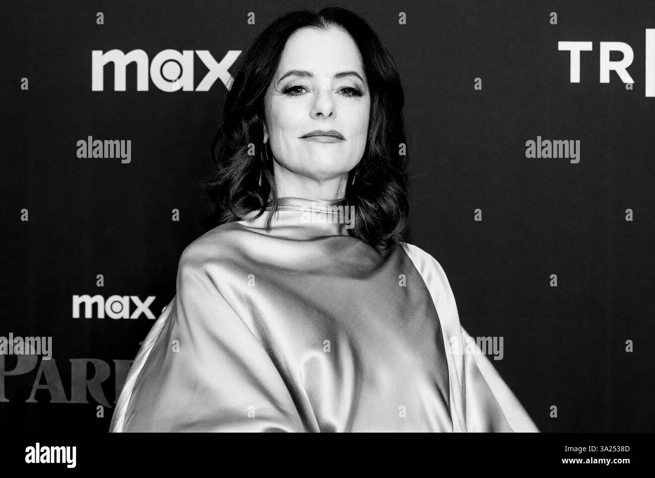 New York, NY, March 11, 2025: Parker Posey wearing dress by Roksanda ...