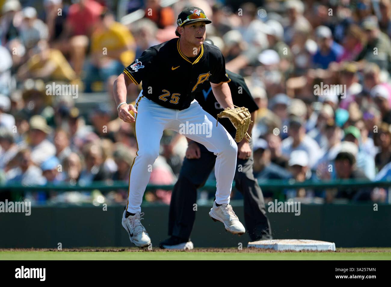 Pittsburgh Pirates first baseman Billy Cook (25) during an MLB Spring ...