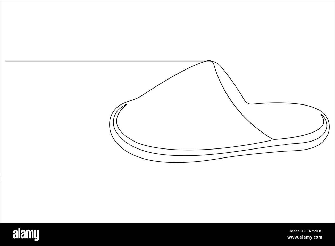 Vector illustration of continuous one line drawing sandals icon ...