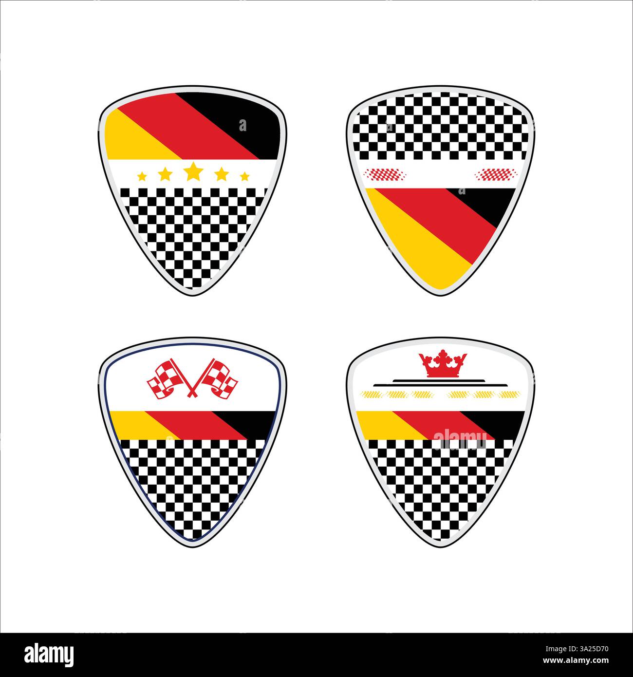 Car sticker germany Stock Vector Images - Alamy