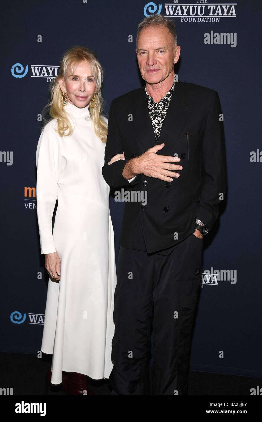 (LR) Trudie Styler and Sting attend The Wayuu Taya Foundation
