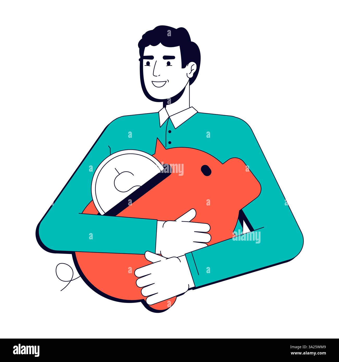 Personal money vector illustration concept Stock Vector