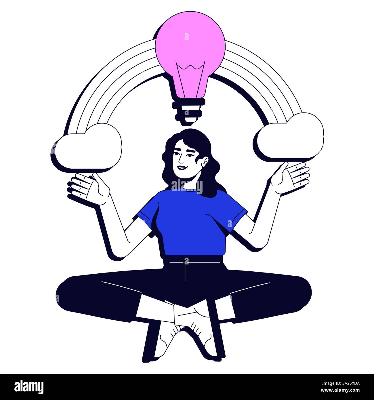 Creative thinking vector illustration concept Stock Vector Image & Art ...
