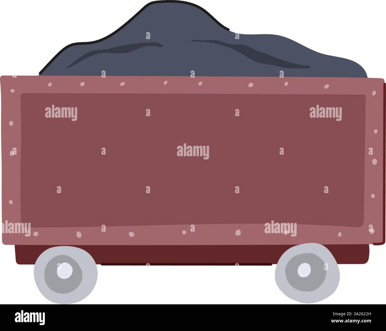 freight coal wagon cartoon vector illustration Stock Vector Image & Art ...