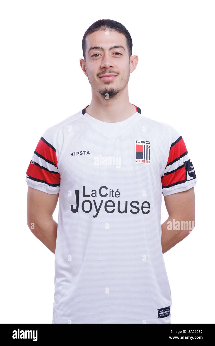 Aïman Maurer season photo shoot of RWDM on Februari 18 2025 in Sint