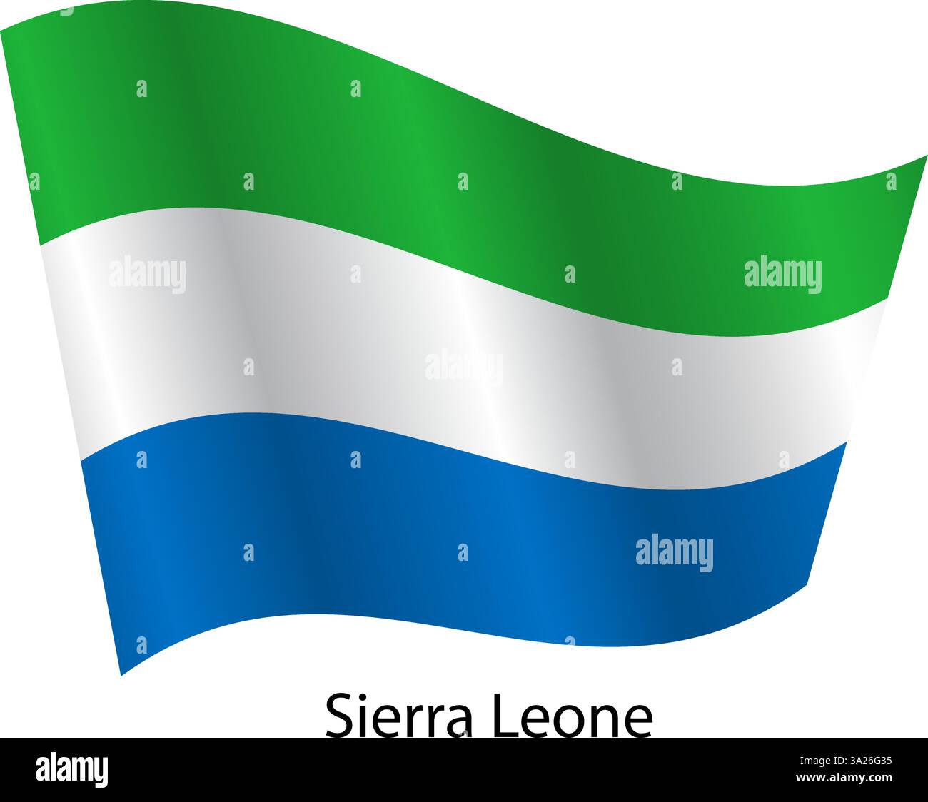 Flat simple sierra leone Stock Vector Images - Alamy