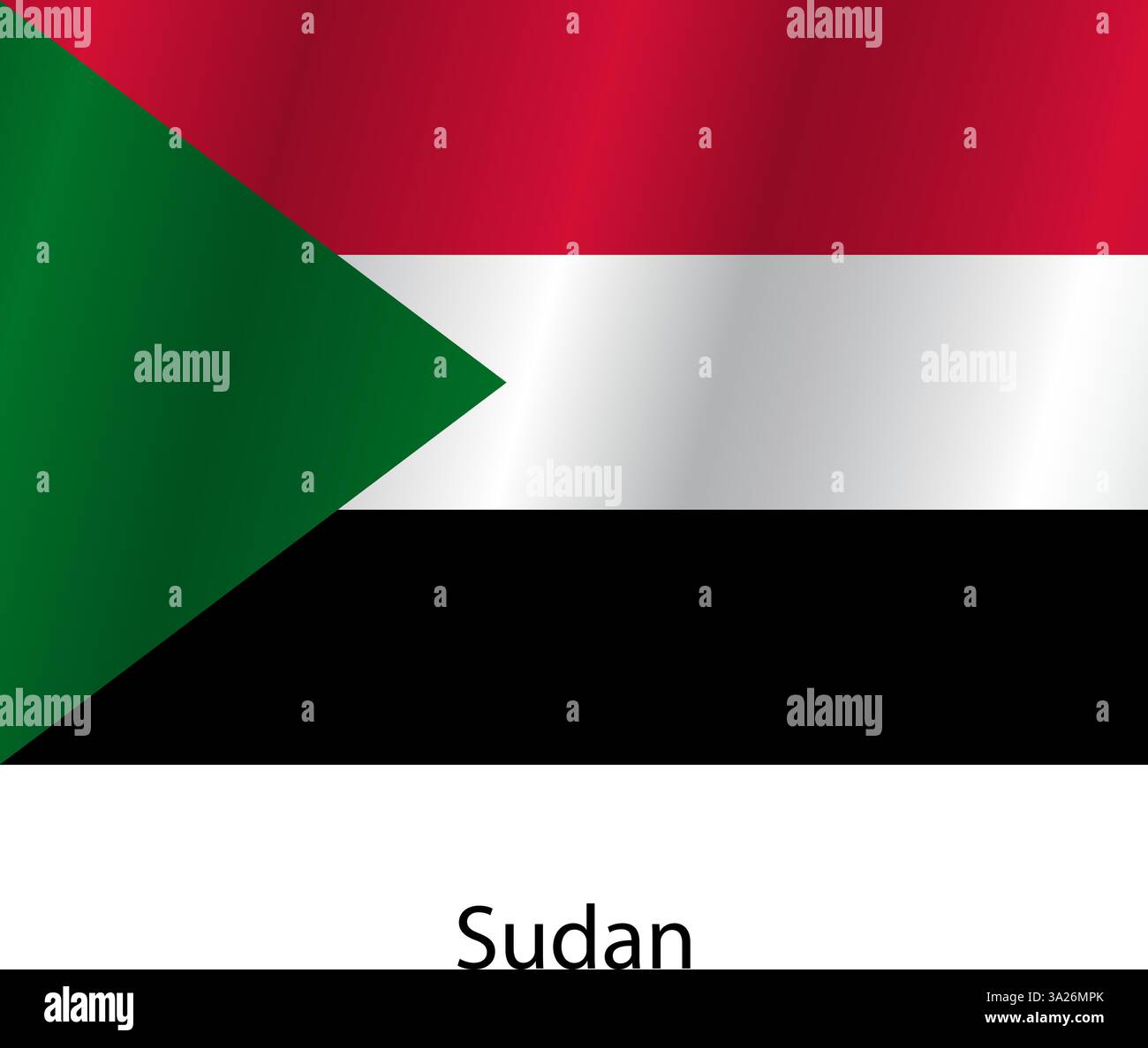 Editable vector sudan country flag hi-res stock photography and images ...
