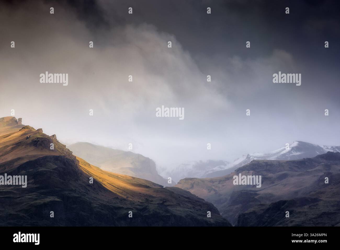 The spectacular landscape of Iceland  - wild and vast - a travel image Stock Photo