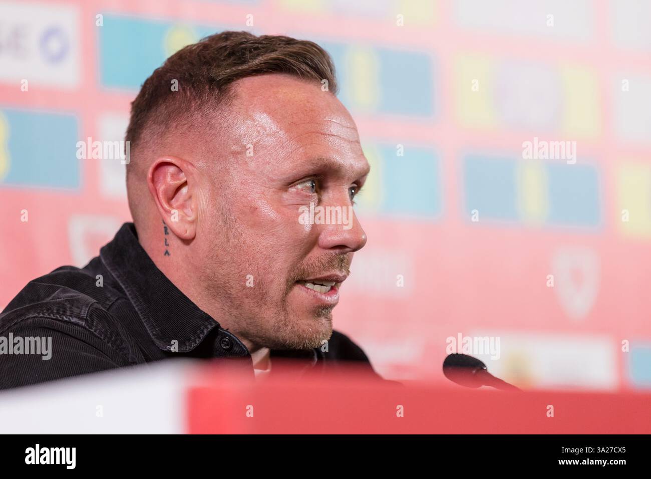 PONTYCLUN, WALES - 12 MARCH 2025: Wales National Team Manager Craig