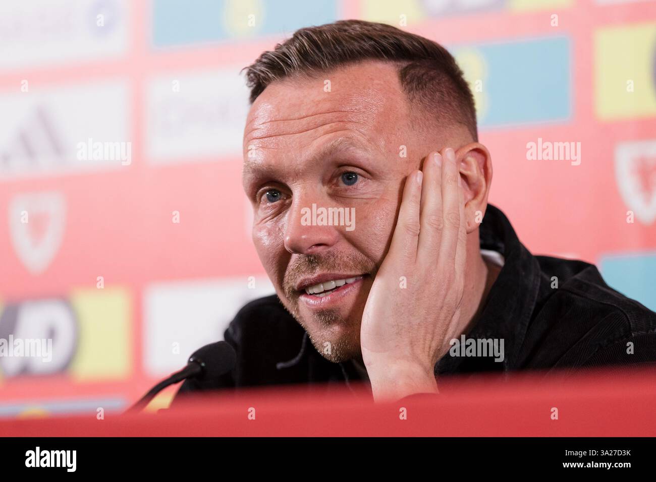 PONTYCLUN, WALES - 12 MARCH 2025: Wales National Team Manager Craig