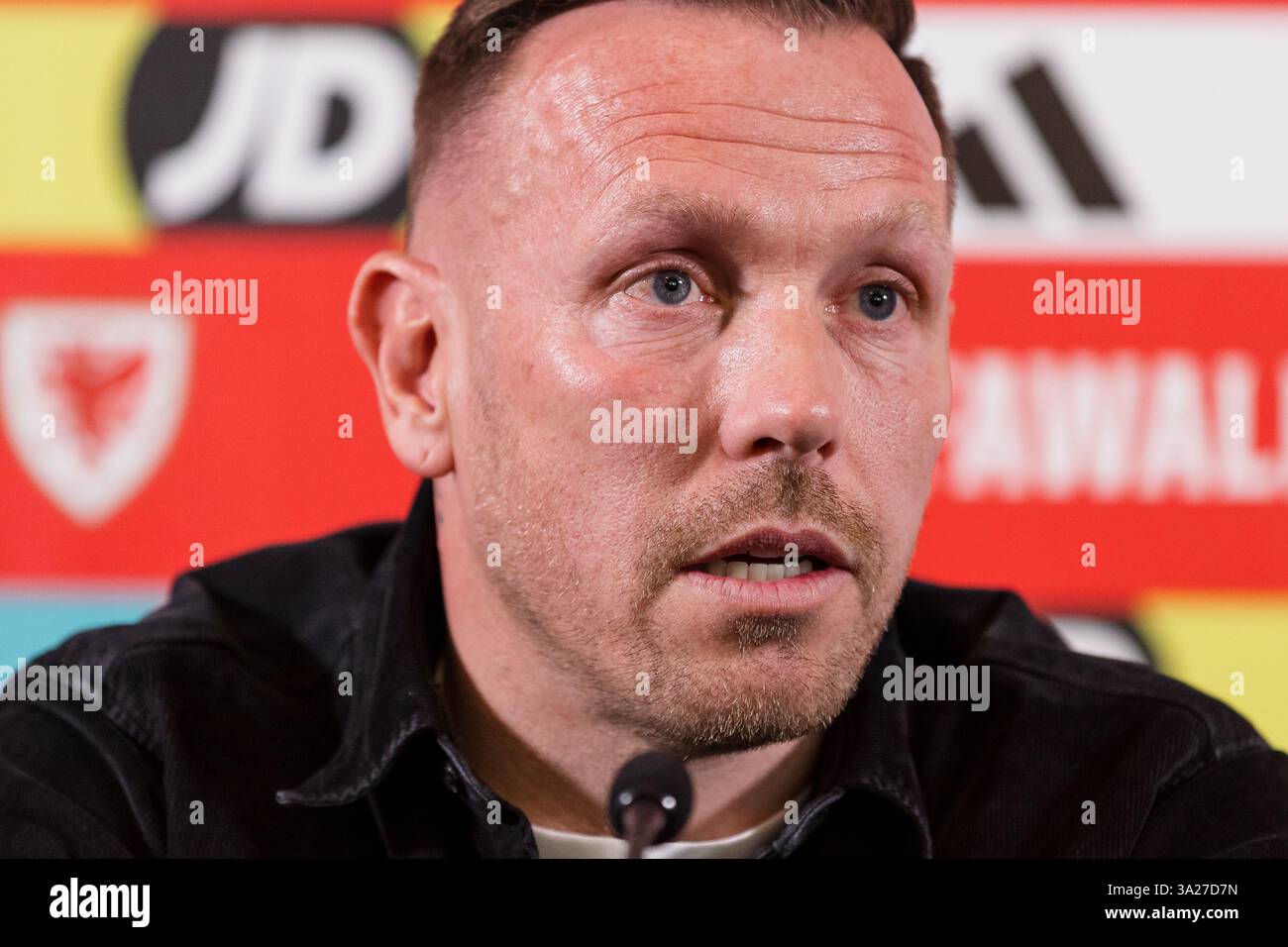 PONTYCLUN, WALES - 12 MARCH 2025: Wales National Team Manager Craig