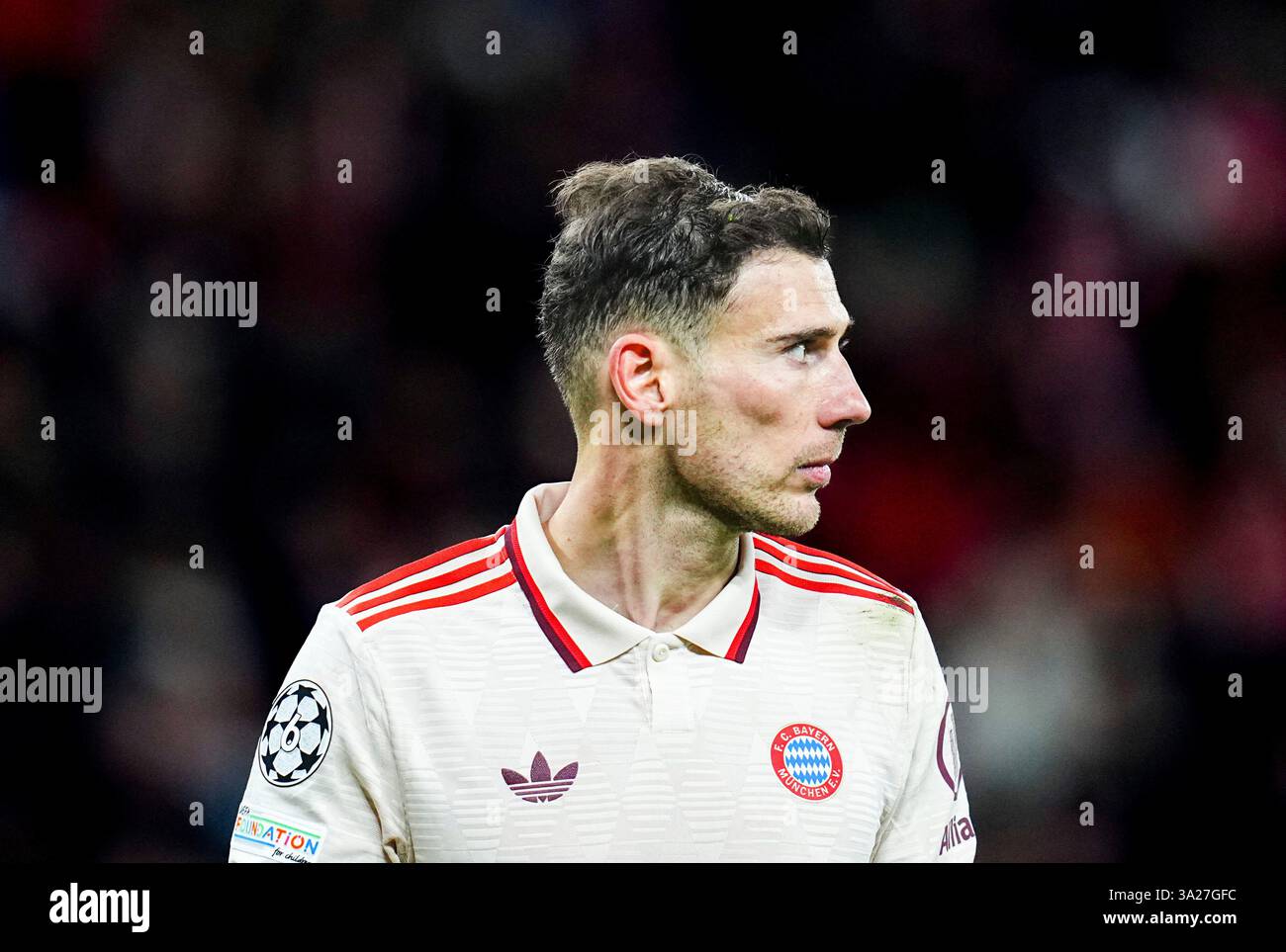 March 11 2025: Leon Goretzka of Bayern Munich looks on during a ...