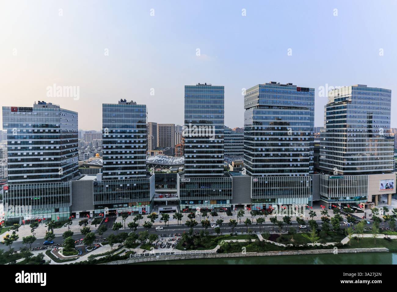 INTIME CITY is seen in Hangzhou City, Zhejiang province, China on September 26, 2015. Stock Photo