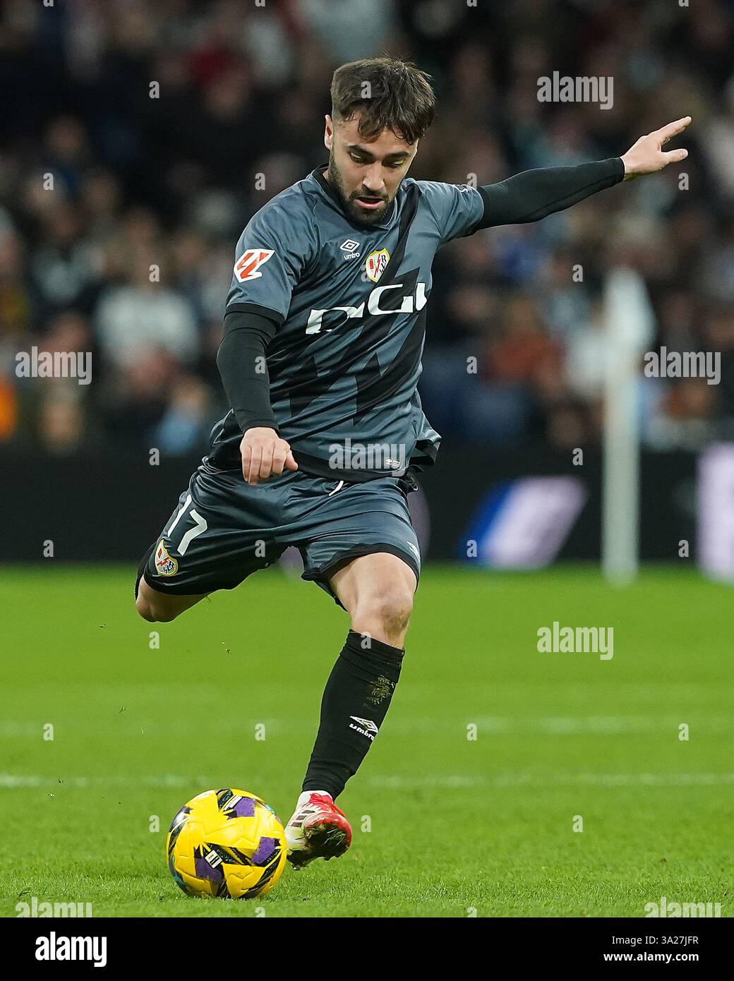 Madrid, Spain. 09th Mar, 2025. Rayo Vallecano's Unai Lopez during La