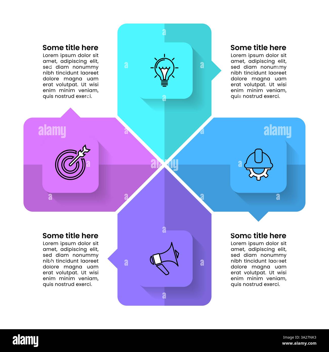 Infographic template with icons and 4 options or steps. Cross. Can be ...