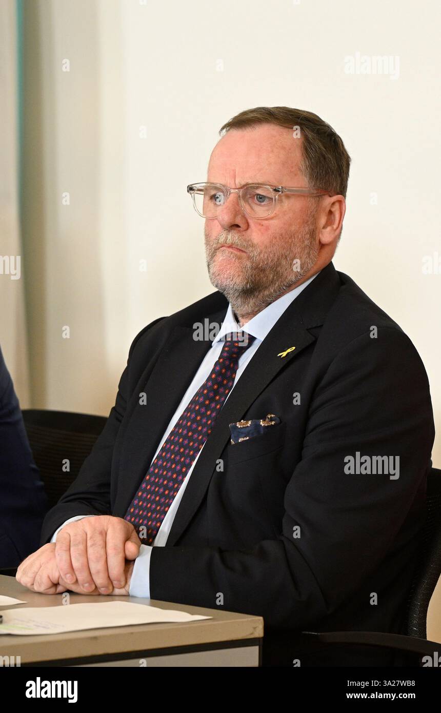Vienna, Austria. 12th Mar, 2025. Press foyer after the Council of