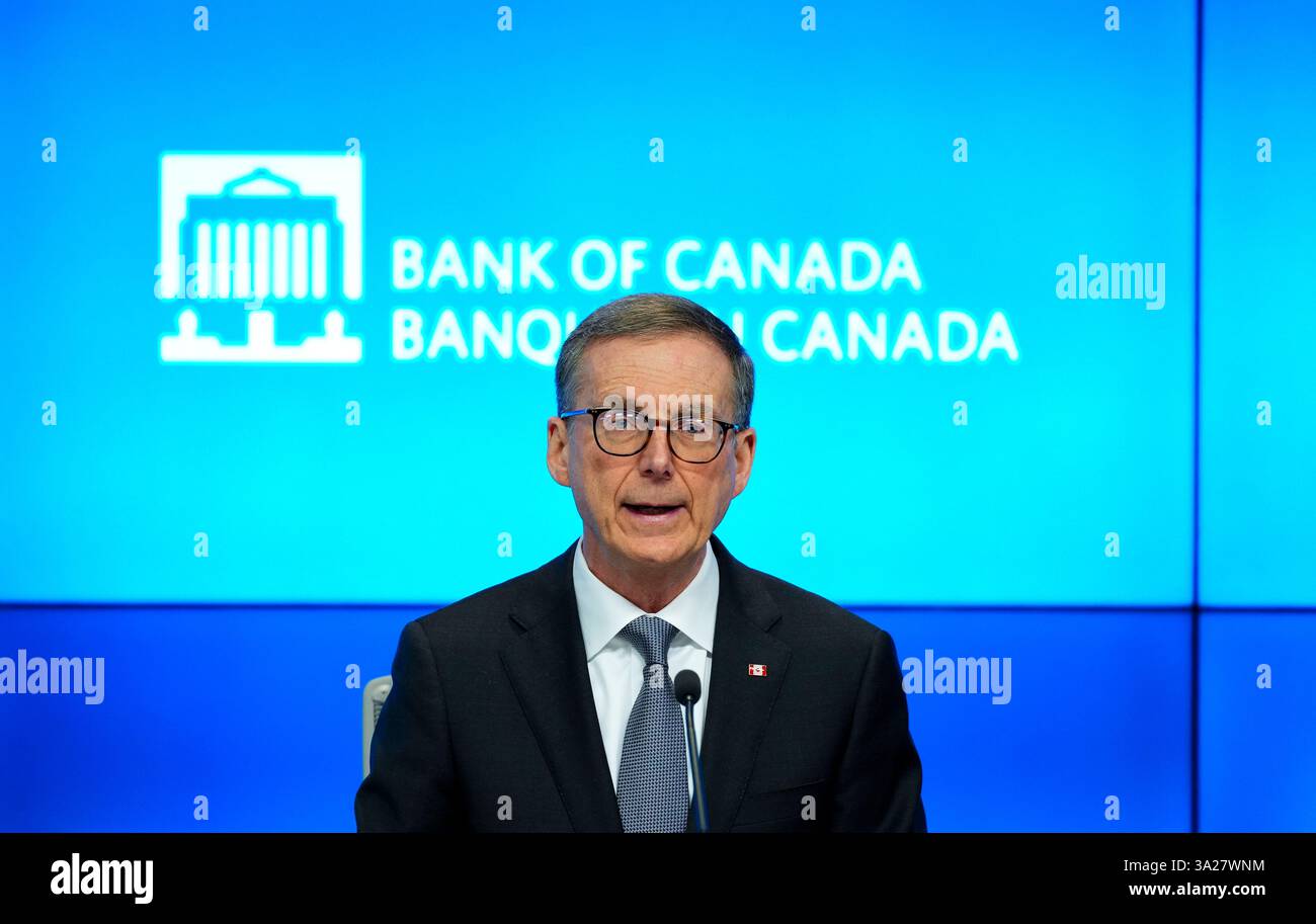Bank of Canada Governor Tiff Macklem holds a press conference at the