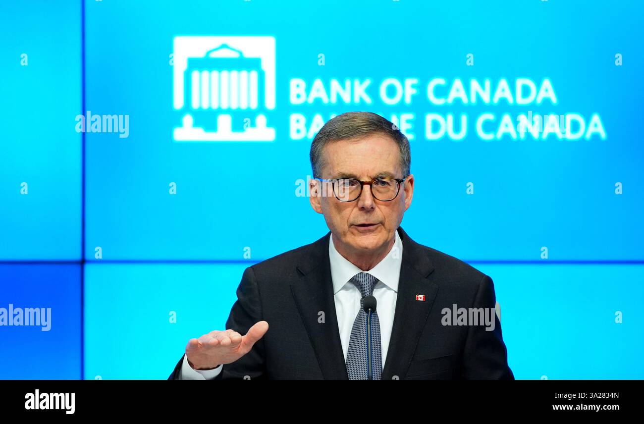 Bank of Canada Governor Tiff Macklem holds a press conference at the