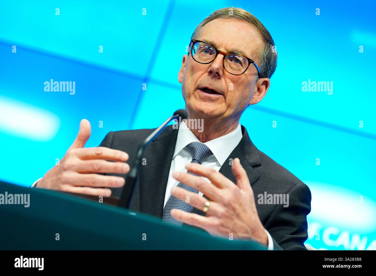 Ottawa, Canada. 12th Mar, 2025. Bank of Canada Governor Tiff Macklem