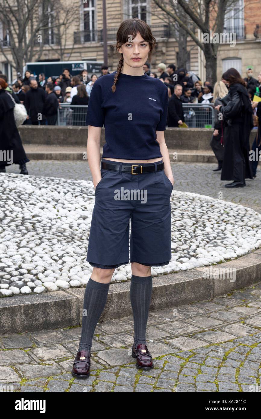 paris-france-11th-mar-2025-emma-mackey-is-seen-arriving-at-the-miu