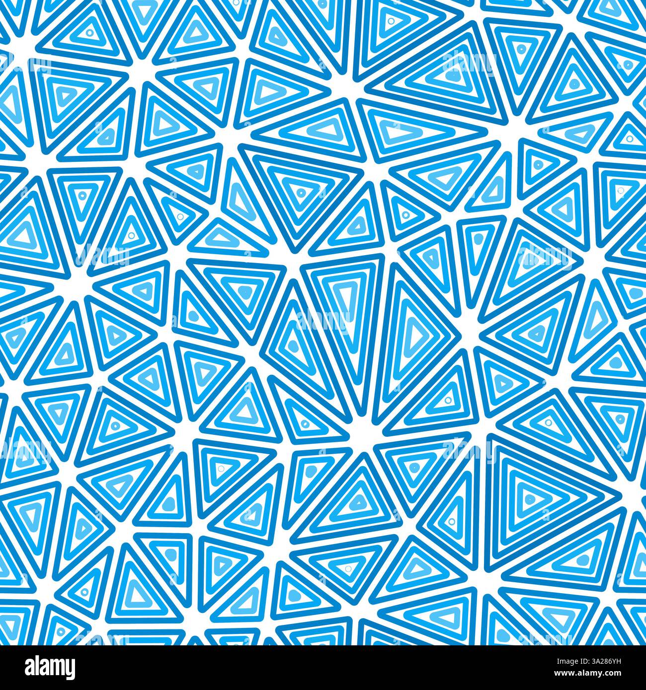 Abstract template background. Multiple repeated inner triangles. Medium triangles size. One tone colored style. Seamless pattern. Stock Vector