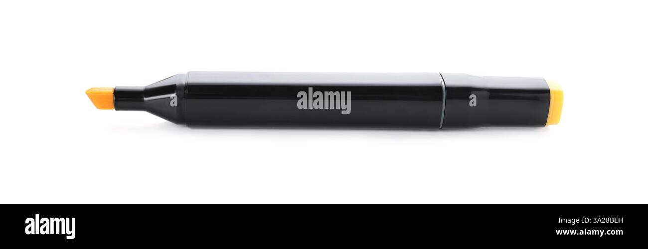 One double sided marker isolated on white Stock Photo