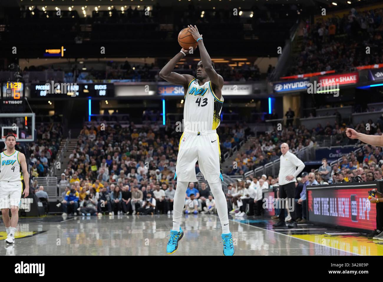 Pascal Nba Indiana Pacers forward Pascal Siakam (43) in action as the Milwaukee ...