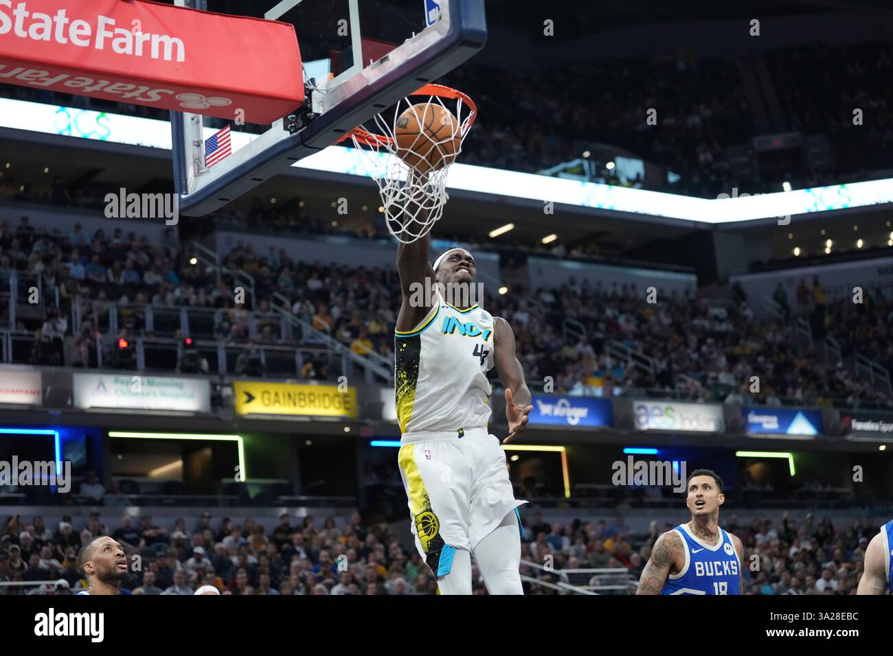 Pascal Nba Indiana Pacers forward Pascal Siakam (43) in action as the Milwaukee ...