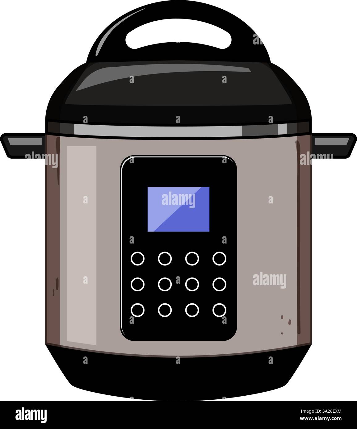 easy slow cooker cartoon vector illustration Stock Vector Image & Art ...
