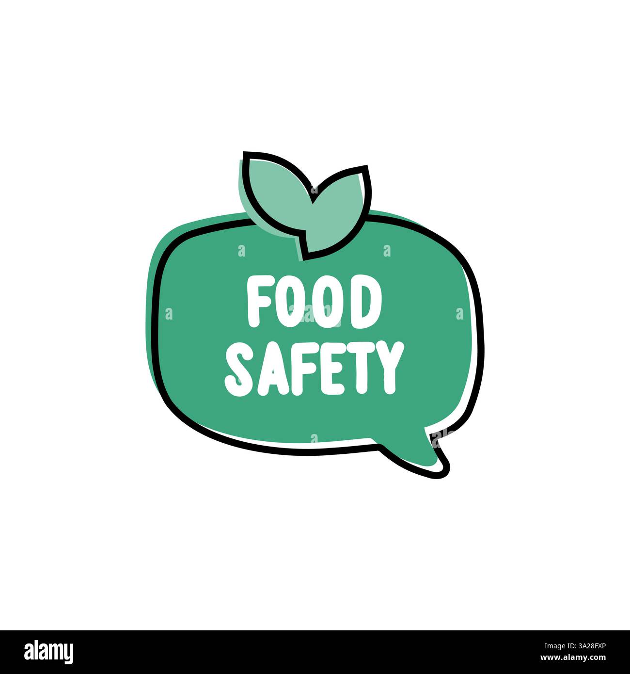 Food Safety. Badge, icon, logo vector design illustration on white ...