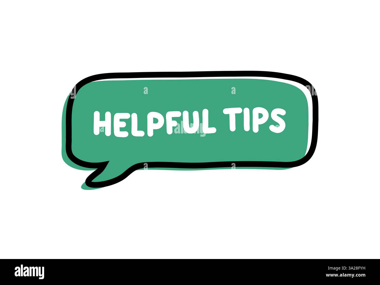 Helpful Tips. Badge, icon, logo vector design illustration on white background Stock Vector