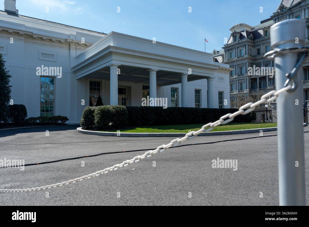 The West Wing of the White House is seen in Washington, Wednesday, March 12, 2025. (AP Photo
