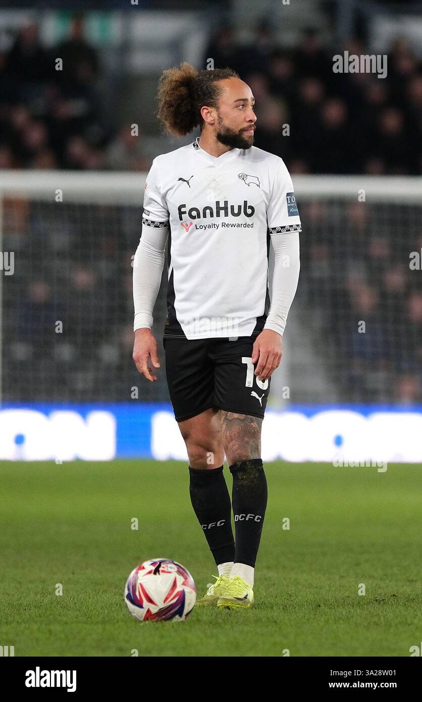 11th March 2025; Pride Park, Derby, Derbyshire, England; EFL Championship Football, Derby County