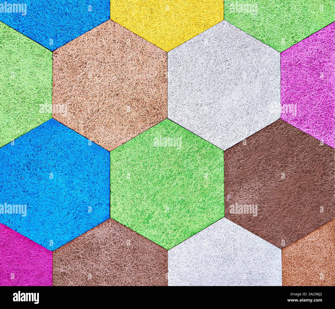 Abstract colored background from hexagon parts Stock Photo