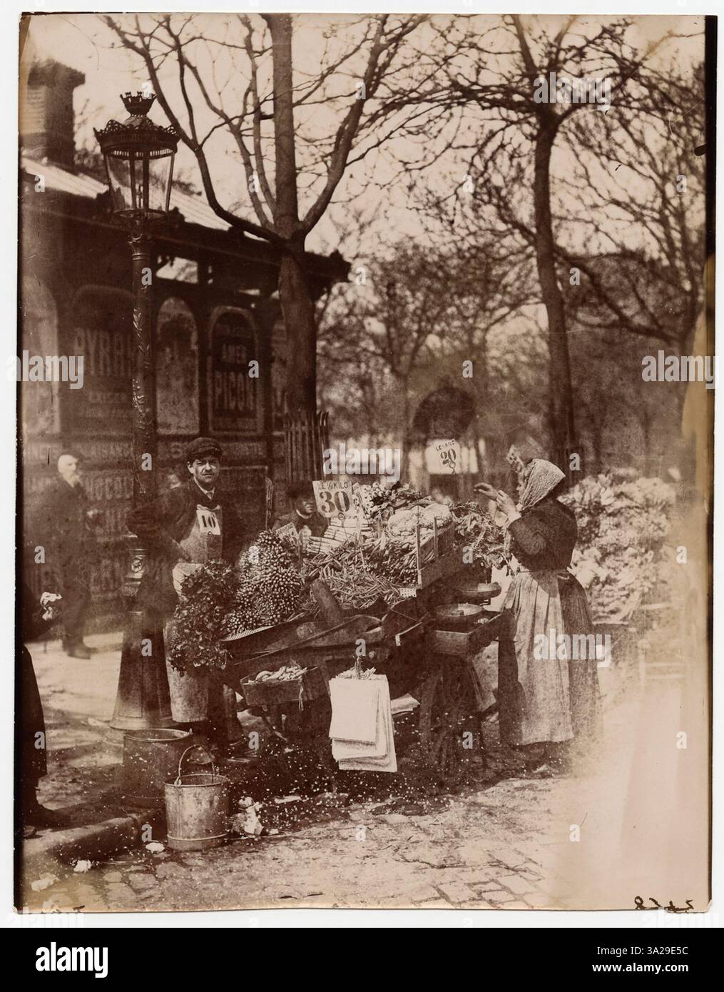A photograph of the Marché Edgard Quinet in Paris, capturing the ...