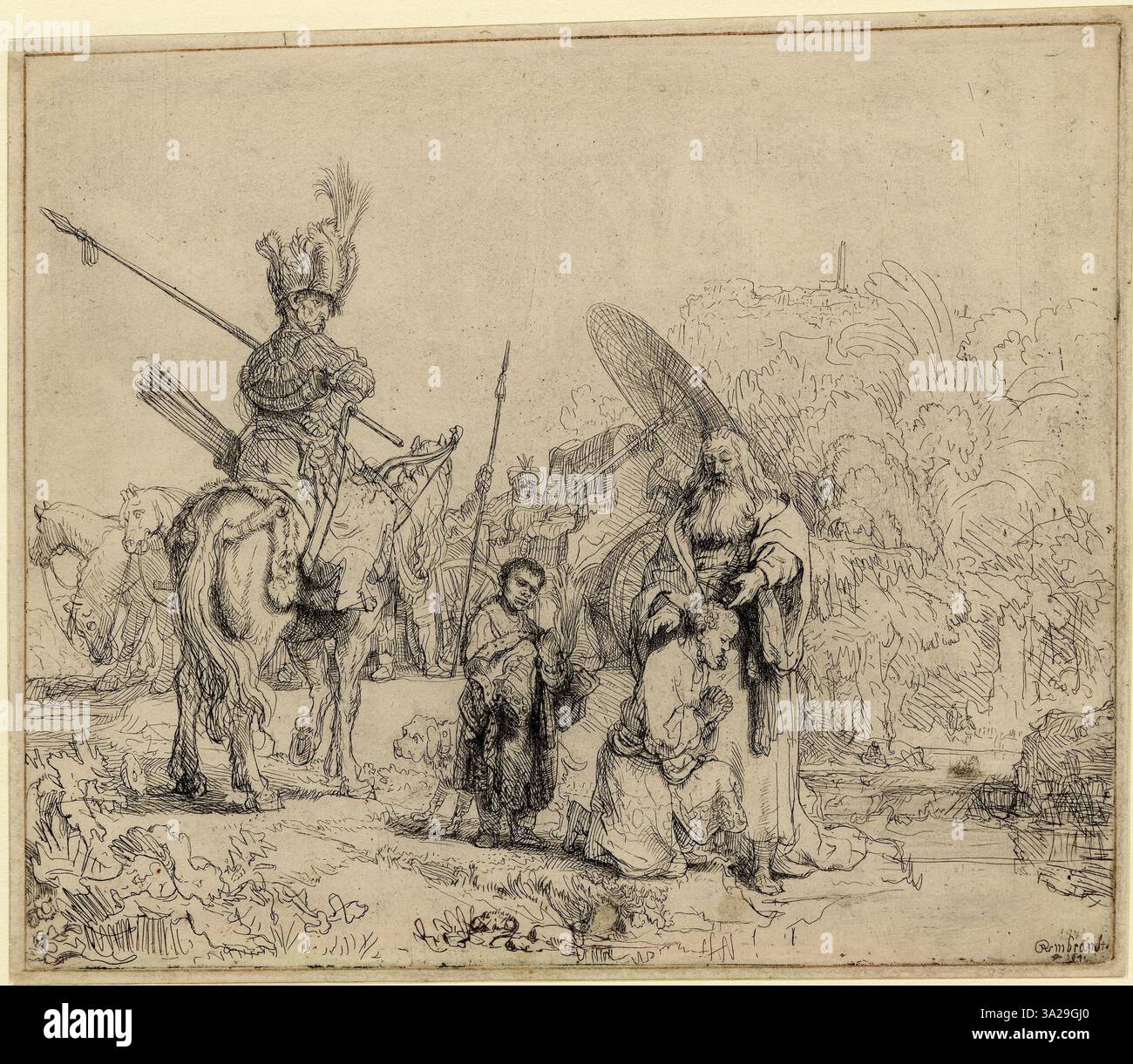 Listed in White & Boon’s 1969 catalog, this etching displays Rembrandt