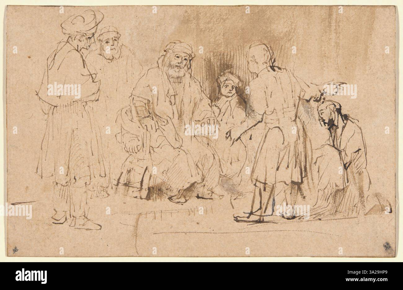 This 17th-century painting by Arent de Gelder portrays the biblical ...