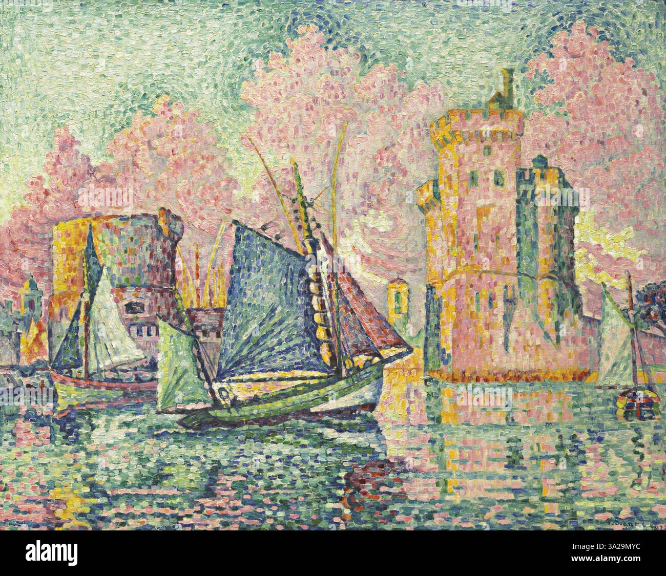 Signac Sunset Le thonier entrant a la rochelle hi-res stock photography and images ...